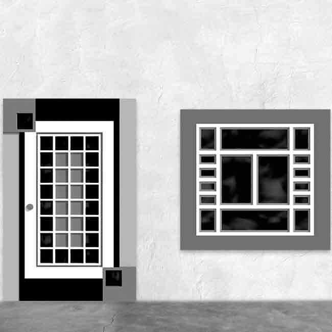 Eshel Modern Set D Kapı Ve Pencere--1-100--4 Lü