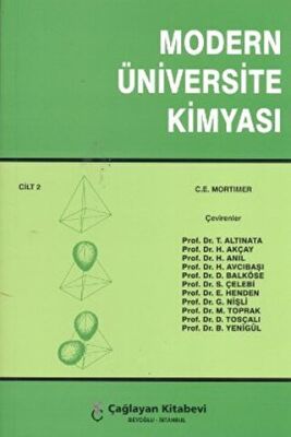 Modern Üniversite Kimyası Cilt: 2 kapağı