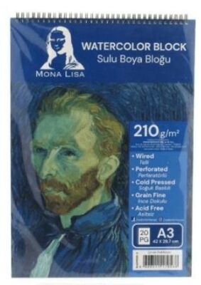 Mona Lisa Çizim Bloğu Telli 35x50 15 Yp. 200g - 1