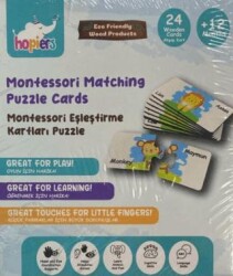 Montessorı Eşleştirme Kartları Puzzle - Aklımda Zeka Oyunları