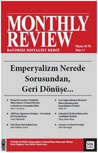 Monthly Review Bağımsız Sosyalist Dergi Mayıs 2022 - Sayı: 11