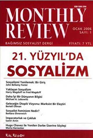 Monthly Review Bağımsız Sosyalist Dergi Sayı: 1 - Ocak 2006 - Monthly Review Dergisi