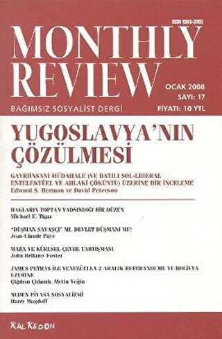 Monthly Review Bağımsız Sosyalist Dergi Sayı: 17 - Ocak 2008 - Monthly Review Dergisi