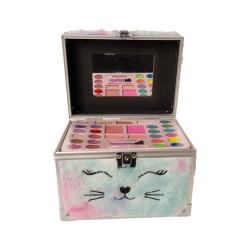 Mor Kedili Peluş Makyaj Çantası - Mega Oyuncak