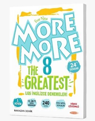 Kurmay Yayınları More & More 8 The Greatest 1. Dönem LGS İngilizce Genel Denemeler - 1