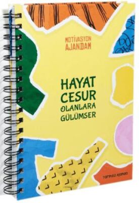 Motivasyon Ajandam, Hayat Cesur Olanlara Gülümser 300’den Fazla Emoji Çıkartmalı Kod:01 - 1