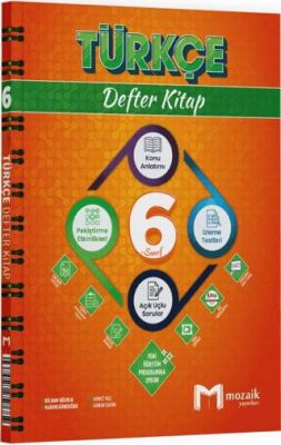 Mozaik Yayınları 6. Sınıf Türkçe Defter Kitap - 1