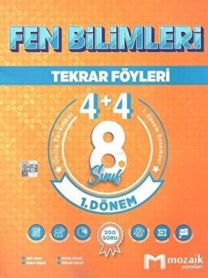 Mozaik Yayınları 8. Sınıf Fen Bilimleri 4 + 4 Tekrar Föyü Özel Baskı - 1