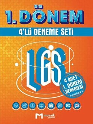 Mozaik Yayınları 8. Sınıf LGS 1. Dönem 4 lü Deneme Sınavı - 1