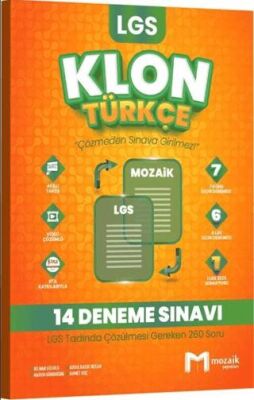 Mozaik Yayınları 8. Sınıf LGS Türkçe Klon 14 Deneme - 1