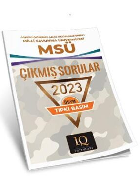 MSÜ Çıkmış Sorular - 2023 - 1