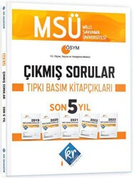 MSÜ Çıkmış Sorular Son 5 Yıl Tıpkı Basım Fasikülleri - KR Akademi Yayınları