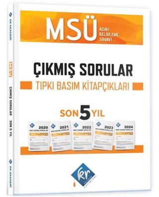 KR Akademi Yayınları MSÜ Çıkmış Sorular Son 5 Yıl Tıpkı Basım Fasikülleri - 1