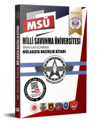 MSÜ Sınavlar Sonrası Mülakata Hazırlık Kitabı - Askeri Sınav Kitapları