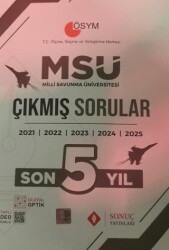 MSÜ Son 5 Yıl Çıkmış Sorular - Sonuç Yayınları