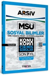 MSÜ Sosyal Bilimler Konu Konu Çıkmış Sorular Son 7 Yıl - Marka Yayınları