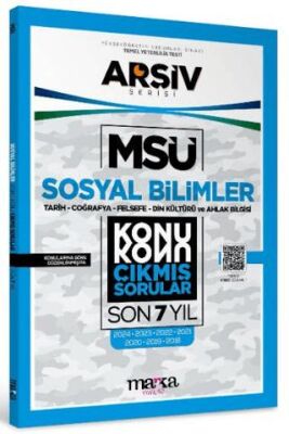 Marka Yayınları MSÜ Sosyal Bilimler Konu Konu Çıkmış Sorular Son 7 Yıl - 1