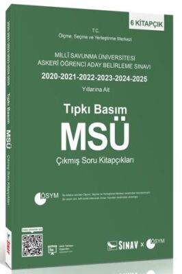 MSÜ Tıpkı Basım Son 6 Yıl Çıkmış Soru Kitapçıkları - 1