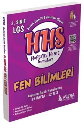 Muba Yayınları 8. Sınıf Fen Bilimleri Haftalık Hasat Soruları HHS - Muba Yayınları