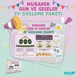 Mübarek Gün ve Geceler Ev Süsleme Paketi - Mavi Uçurtma Yayınları