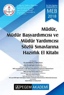 2018 MEB Müdür, Müdür Yardımcısı Sözlü Sınavlarına Hazırlık El Kitabı - 1