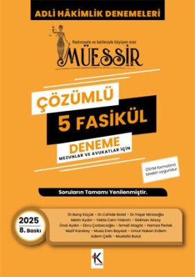Müessir Adli Hakimlik Denemeleri - 2025 Çözümlü 5 Deneme - 1