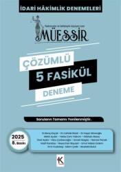 Müessir İdari Hakimlik Denemeleri - 2025 Çözümlü 5 Deneme - Kuram Kitap