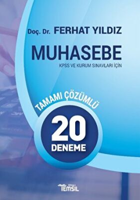 Temsil Kitap Muhasebe 20 Deneme Tamamı Çözümlü kapağı