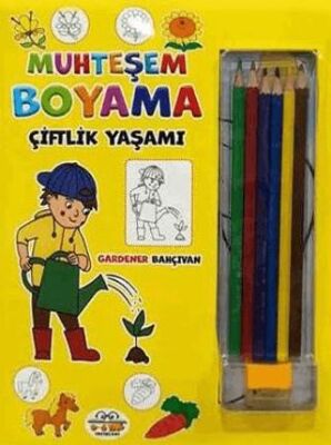 Muhteşem Boyama - Çiftlik Yaşamı + 6lı Boya Kalemi - 1