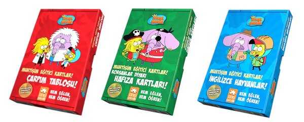 Kral Şakir Muhtişim Eğitici Kartlar! 3`lü Set - Eksik Parça Yayınları