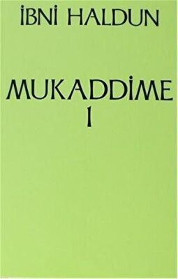 Mukaddime Cilt: 1 - 1
