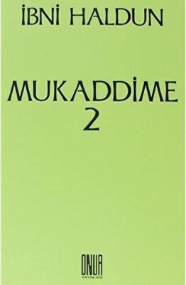 Mukaddime Cilt: 2 - 1