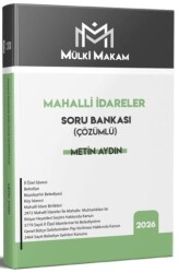 Mülki Makam Mahalli İdareler Soru Bankası Çözümlü - Statü Akademi Yayınları