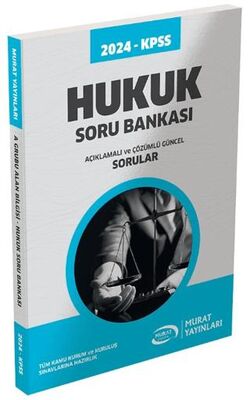 Murat Yayınları 2024 KPSS Hukuk Soru Bankası