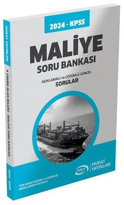 Murat Yayınları 2024 KPSS Maliye Soru Bankası