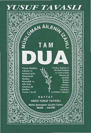 Müslüman Ailenin İzahlı Tam Dua Kitabı B04 - Tavaslı Yayınları