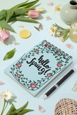 My Mia Art Hello Spring 12x17 192 Sayfa Sert Kapak - 1
