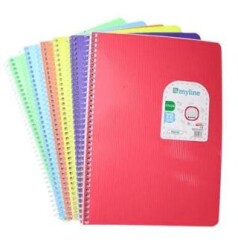Myline 17x24 72 Yaprak Kareli Nova PP Kapak Defter - BKM Kitap