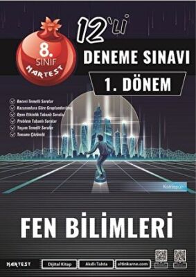 Nartest Yayınevi 8. Sınıf Mod 12 Fen Bilimleri Deneme Sınavı - 1