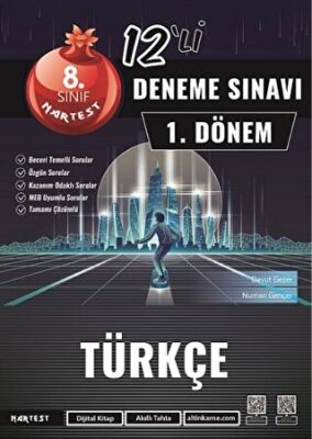 Nartest Yayınevi 8. Sınıf Mod 12 Türkçe Deneme Sınavı - 1