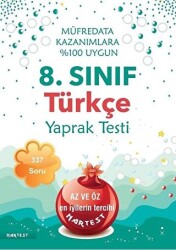Nartest Yayınevi 8. Sınıf Türkçe Yaprak Testi - Nartest Yayınevi