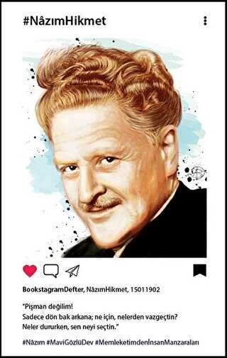 Nazım Hikmet Bookstagram Defter - Aylak Adam Kültür Sanat Yayıncılık