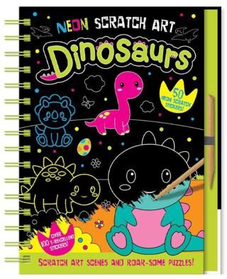 Neon Scratch Art - Dinosaurs - 1