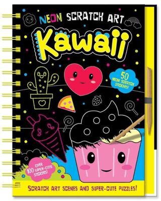 Neon Scratch Art - Kawaii - 1