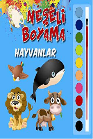 Neşeli Boyama - Hayvanlar - Parıltı Yayınları