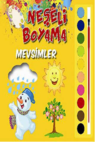 Neşeli Boyama - Mevsimler - Parıltı Yayınları
