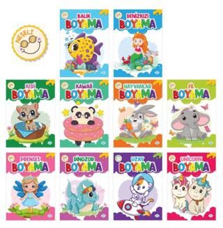 Neşeli Boyama Seti 10 Kitap - 1