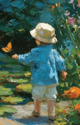 Nesin Defter Çizgili - Monet Tarzında - 1