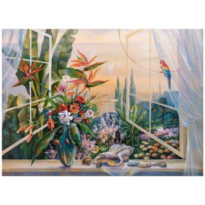 Neverland Puzzle Flower Window Çiçekli Pencere 1000 Parça - 2
