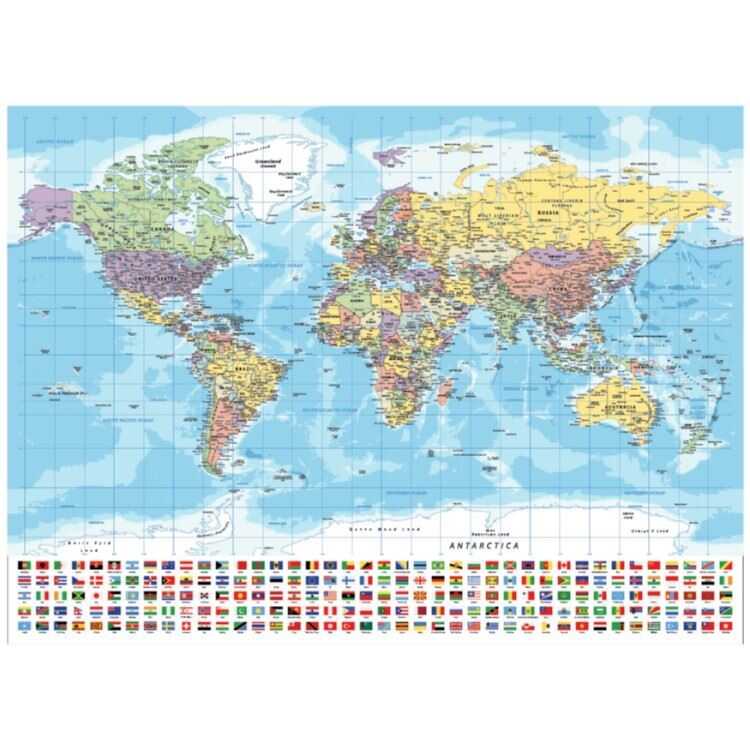 Neverland Puzzle World Map- I Dünya Hari·tasi- I